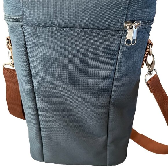 Wahioli 2 Bottle Wine Carrier Cooler with Removable Divider EUC - Picture 2 of 6